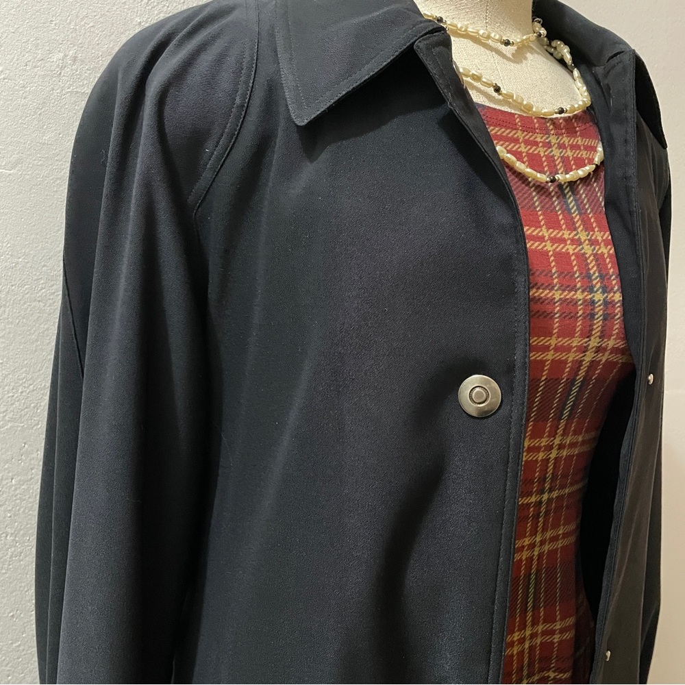 Vintage Liz Claiborne Classic Raincoat - Size 4 - Picture 8 of 14
